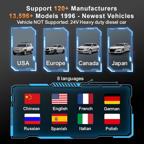 KONNWEI KW906 OBD2 Scanner Bluetooth, Professional Code Reader & Scan Tool for All Cars, Automotive Diagnostic Tool to Check Engine Light & Clear Fault Codes, Auto Scan, Live Data, Battery Test in Kuwait