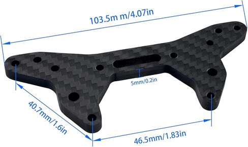 Carbon Fiber Front Shock Tower, Lightweight RC Suspension & Chassis Mount Replacement for 1/7 Scale RC Cars in Saudi Arabia