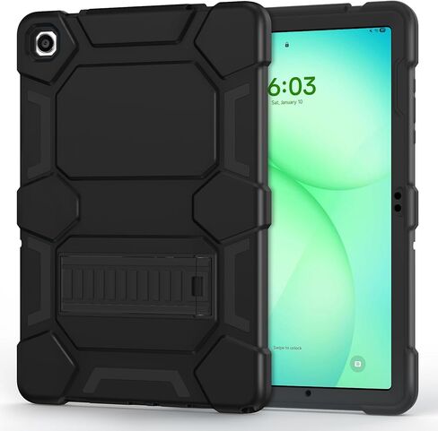 Rugged Case for Samsung Galaxy Tab A9+/ A9 Plus Case 11 inch 2023 - Heavy Duty Shockproof Protective Cover with Kickstand - for Samsung Galaxy Tab A9+ Plus (SM-X210/X216/X218), Purle+Black in Saudi Arabia