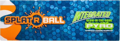 SplatRball 1200 Pyro Glow-in-The-Dark Gel Ball Water Bead Blaster Gun Kit. Splat R Ball Everything with The Electric Blaster able to Shoot up to 225fps! Splatter Gun in Saudi Arabia