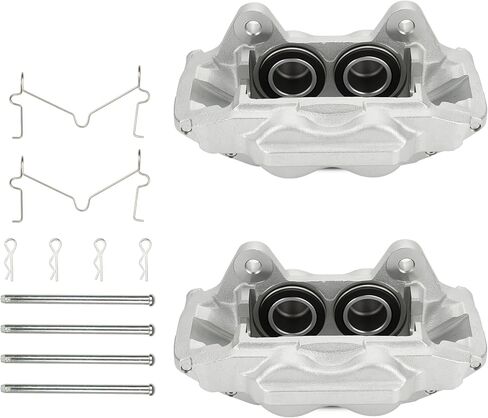 Front Left & Right Disc Brake Caliper Set Compatible with Toyota 4Runner 2003-2009, Tacoma 2005-2023, Tundra 2000-2006, FJ Cruiser 2007-2014, Replace 19-2984 19-2985 in Saudi Arabia