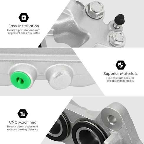 Front Left & Right Disc Brake Caliper Set Compatible with Toyota 4Runner 2003-2009, Tacoma 2005-2023, Tundra 2000-2006, FJ Cruiser 2007-2014, Replace 19-2984 19-2985 in Saudi Arabia