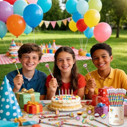 مجموعة أقلام رصاص لعيد الميلاد مع ممحاة، 48 مجموعة أقلام عيد ميلاد سعيد، 48 ممحاة عملاقة، هدايا لجوائز أعياد الميلاد في الفصل الدراسي (96) in Kuwait