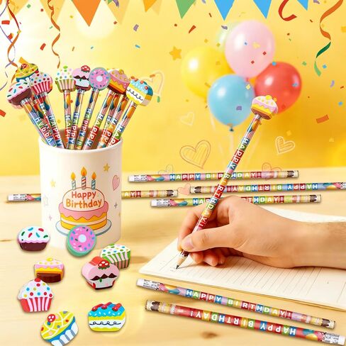 مجموعة أقلام رصاص لعيد الميلاد مع ممحاة، 48 مجموعة أقلام عيد ميلاد سعيد، 48 ممحاة عملاقة، هدايا لجوائز أعياد الميلاد في الفصل الدراسي (96) in Kuwait