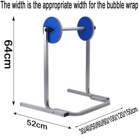 Floorstanding Bubble Wrap Dispenser with Multi-Size Opts, Manual Roll Stand for Packing, Moving & Shipping – Film Packing Stat (31.5in / 80cm) in Saudi Arabia