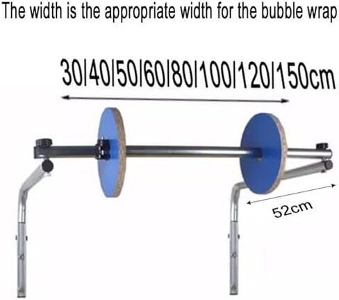 Wall Mounted Bubble Wrap Dispenser, Heavy Duty Manual Roll Stand for Industrial Packaging Station in Saudi Arabia