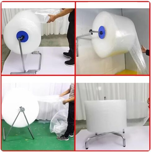 Heavy Duty Wall Mounted Bubble Wrap Dispenser - Manual Foam Roll Stand for 30-150cm Length, Industrial Packing Solut for Shipping & Moving Protect (60cm/23.6in) in Saudi Arabia