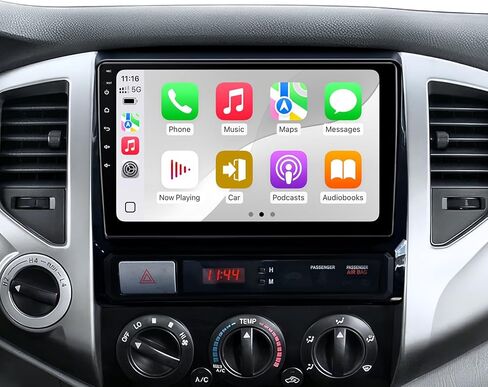 راديو ستيريو للسيارة 9 بوصة لسيارة Toyota Tacoma 2005-2015، شاشة لمس 8 Core Android 13 مع Apple CarPlay اللاسلكي، Android Auto، نظام تحديد المواقع العالمي (GPS)، واي فاي، بلوتوث، DSP، FM، SWC، كاميرا احتياطية 1080P (8G + 128G) in Kuwait