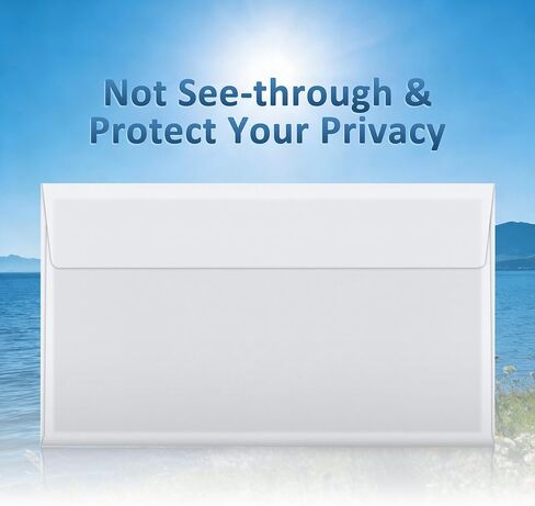 1000 Pack #6-3/4 Security Envelopes Self Seal - 3-5/8 x 6-1/2 Inch White Business Envelopes Peel and Seal Closure, 28 LB Windowless Blue Security Tinted Envelope Bulk in Saudi Arabia