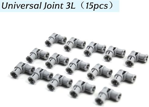 Universal U Joint 3L متوافق مع العلامة التجارية الكبرى التقنية رمادي فاتح 15 قطعة تعليق ومجموعة نقل الحركة للروبوتات Mindstorms EV3 NXT للأطفال in Kuwait