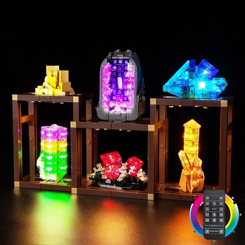 مجموعة إضاءة LED Kyglaring متوافقة مع مكعبات بناء Lego Mineral Collection 21362 - تحكم محسّن باللمس والتعتيم (الأضواء فقط، الطراز غير متضمن) in Kuwait