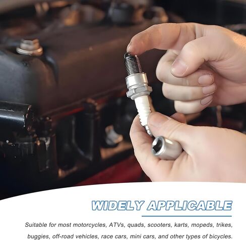 قطعتان من قابس الإشعال، A7TC لمحركات GY6 50cc 70cc 90cc 110cc 125cc 150cc، استبدال شمعات الإشعال A7TC عالية الأداء لـ U20FSR U22FSR-U C5HA C5HSB in Kuwait