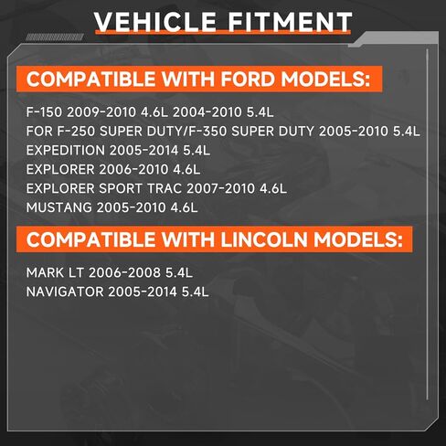 8L3Z-6M280-A 917-200 VVT Variable Valve Timing Solenoid for Ford F150 F250 F350 Super Duty 5.4L, Fits for Expedition Explorer Mustang 4.6L, For Lincoln Navigator Mark LT, 2Pcs in Kuwait