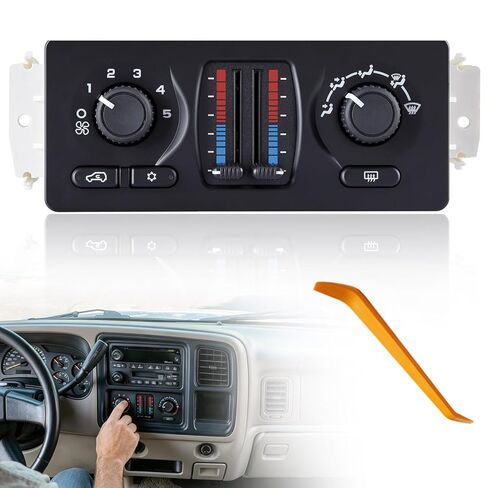 599-210XD Climate Control Module Heater Panel, Compatible with 2003-2007 for Chevrolet,GMC Replaces 10370034 10370033 10395426 in Saudi Arabia