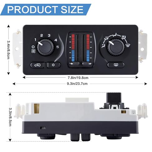 599-210XD Climate Control Module Heater Panel, Compatible with 2003-2007 for Chevrolet,GMC Replaces 10370034 10370033 10395426 in Saudi Arabia
