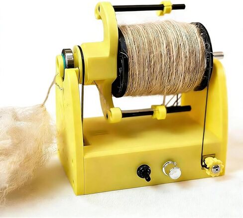 Mini Wool Spinning Wheel, Electric Yarn Spinner, 2.8oz 80g Capacity, 800RPM Max Speed, Foot Switch Control, Type C Power, Portable for Wool Fibre Spinning and DIY Yar in Saudi Arabia