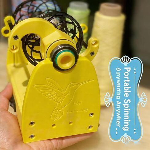 Mini Wool Spinning Wheel, Electric Yarn Spinner, 2.8oz 80g Capacity, 800RPM Max Speed, Foot Switch Control, Type C Power, Portable for Wool Fibre Spinning and DIY Yar in Saudi Arabia