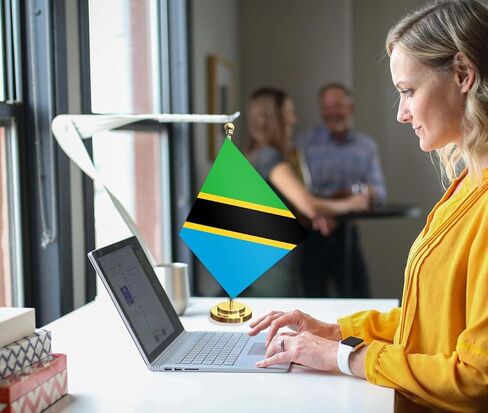 2PCS Tanzania Desk Flag,12 inch Tall Small Tanzanians Indoor Banner,Tiny Printing Decor For Office Home Table in Saudi Arabia