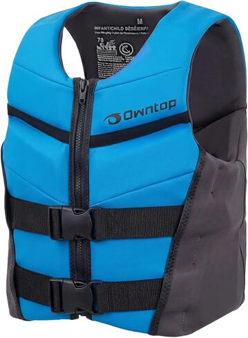 Owntop Swim Vest Youth Kids | Lightweight & Quick-Dry | Adjustable Buckles & Zipper | Kayak, Swimming Training, Boating - Watersports | Fit for 50-125 lbs in Saudi Arabia