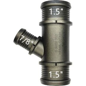 S3000202, 1.5" x 1.5" x 7/8", T-Shaped Hose Tee,Coolant Hose Splitter for Chevrolet,BMW,Mercedes-Benz,Audi,VW,Ford,Porsche,GM,MINI,Jeep,Toyota,GMC,Car Engine Cooling System,Radiator Heater Hose 3-Way in Saudi Arabia