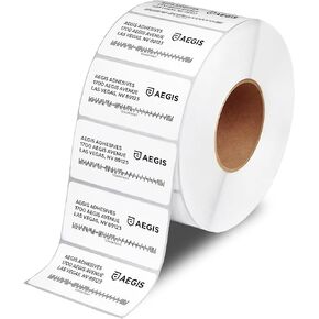 Aegis Adhesives - 4" X 6" Direct Thermal Labels with 3" Core (4000 Count, 4 Rolls) - Shipping Labels and Barcode Stickers for Warehouse Fulfillment - Compatible with Industrial Thermal Printers in Kuwait