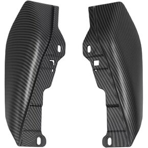 Motorcycle Mid Frame Air Deflector Compatible with Touring Road King 2009 2024 Carbon Fiber(Vivid Black) in Kuwait