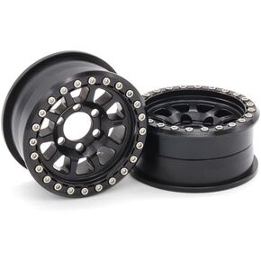 Vanquish Products Battle Born Wheels 1.9" Sierra Wheels Black Anodized (2) in Saudi Arabia