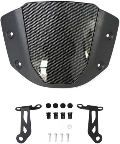 شاشة واقية من عاكس الرياح الأمامي مع دعامة متوافقة مع CB650R CB 650 R 2024 2025 (نمط ألياف الكربون) in Kuwait