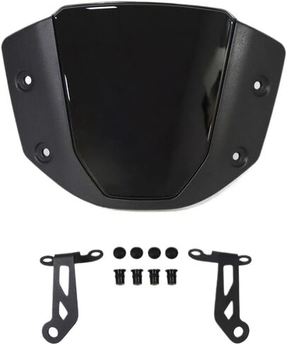 Front Wind Deflector Protector Visor Screen with Bracket Compatible with CB650R CB 650 R 2024 2025(Carbon Fiber Pattern) in Saudi Arabia
