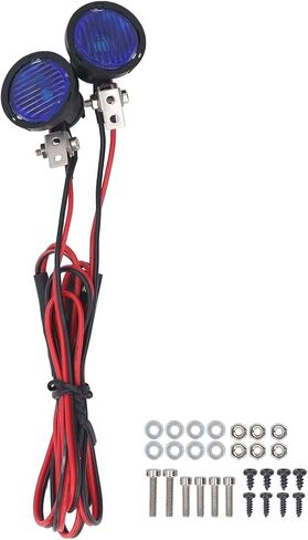 RC سيارة LED عالية السطوع التوافق العالمي لمحور SCX10 90046 1:10 RC الزاحف ABSLED 23.6in (الضوء الأحمر) in Kuwait