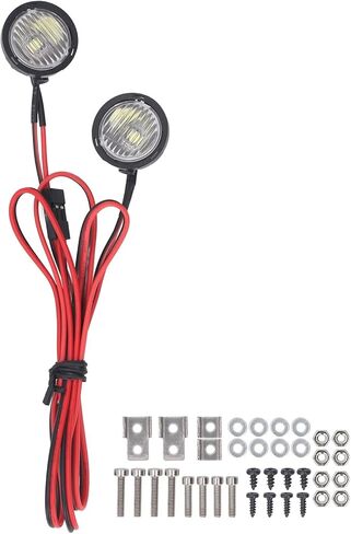 RC سيارة LED عالية السطوع التوافق العالمي لمحور SCX10 90046 1:10 RC الزاحف ABSLED 23.6in (الضوء الأحمر) in Kuwait