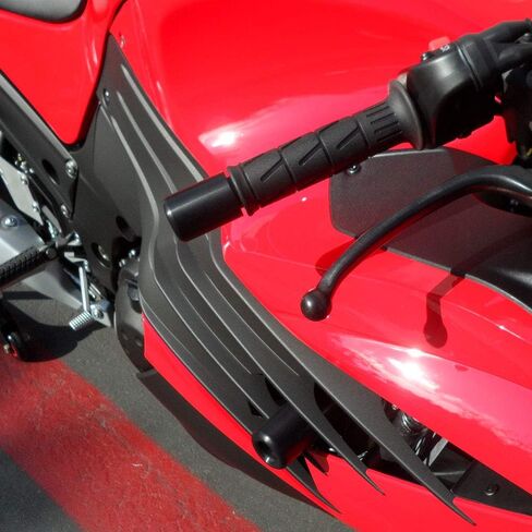 Shogun USA Made Kaw ZX14R 2012 2013 2014 2015 2016 2017 2018 2019 2020 2021 2022 2023 2024 2025 مجموعة منزلق بإطار أسود بدون قطع تتضمن بدون قطع إطار منزلقات وبكرات ذراع متأرجحة وأطراف شريط 755-4719 in Kuwait
