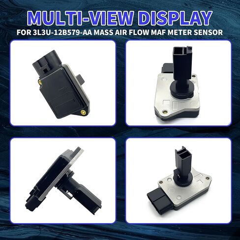 مقياس مستشعر تدفق الهواء الشامل متوافق مع Ford F250 F350 F450 F550 Super Duty 2003-2007، Excursion 2003-2005 V8 6.0L، مستشعر Maf يستبدل # 3L3Z-12B579-AB، 3L3Z-12B579-ARM، AP63494، AFLS181RM، 917966 in Kuwait