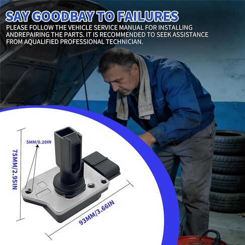 مقياس مستشعر تدفق الهواء الشامل متوافق مع Ford F250 F350 F450 F550 Super Duty 2003-2007، Excursion 2003-2005 V8 6.0L، مستشعر Maf يستبدل # 3L3Z-12B579-AB، 3L3Z-12B579-ARM، AP63494، AFLS181RM، 917966 in Kuwait