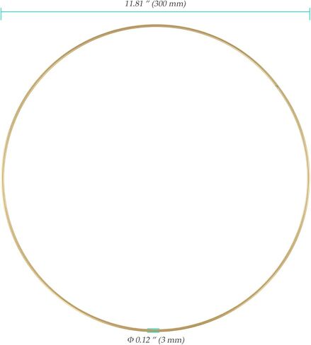 12 PCS 12 Inch Metal Floral Hoops, Gold Wreath Crafts Macrame Ring for Wall Hanging DIY Crafts, Wedding Wreath Decor in Saudi Arabia