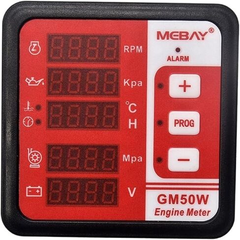 GM50W Genset Water Pump Unit Controller Meter Multifunction Diesel Digital Meter(Oil Pressure 10mm) in Saudi Arabia