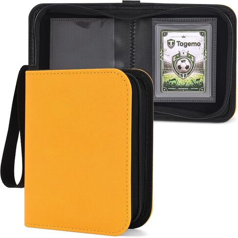 1 Pocket Top Loader Binder, Mini Trading Card Binder Album for 3x4 Rigid Protectors, Small Side-Loading Single Card Binder (PU Leather) in Saudi Arabia