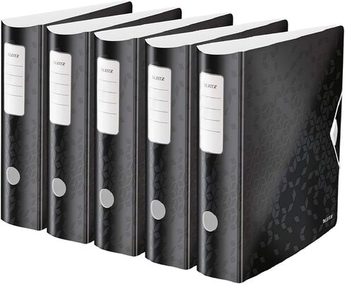 Leitz Wow (Folder Package, Black) 5 Folders in Narrow and Wide in Saudi Arabia
