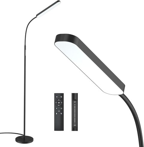 مصباح أرضي، مصباح أرضي LED ساطع 15 وات/1000 لومن مع ألوان 3000K-6000K قابلة للتعديل وخافتة، التحكم عن بعد واللمس، مصباح أرضي قابل للتعديل لغرفة المعيشة in Saudi Arabia