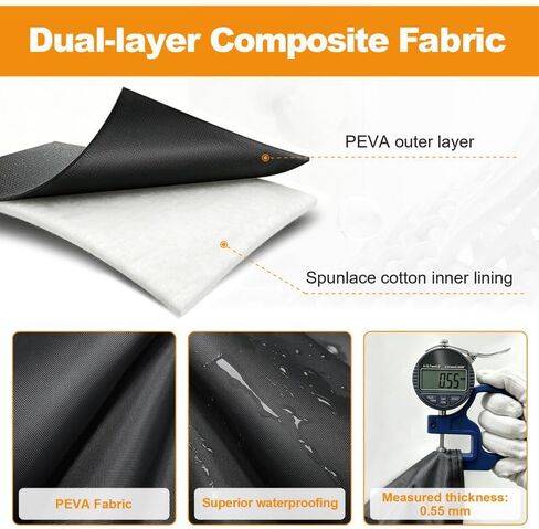 Truck Cover Custom Fit for Toyota Tacoma 2023-2026, Waterproof PEVA with Cotton Lining, All Weather Sun Rain UV Dust Snow Protection,Pickup Cover with Door Zipper in Saudi Arabia