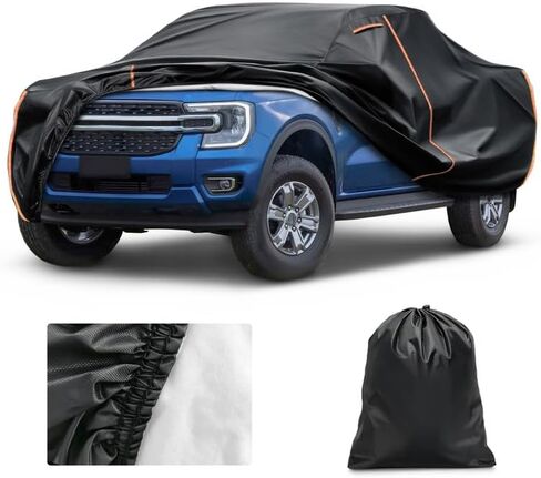 Truck Cover Custom Fit for Toyota Tacoma 2023-2026, Waterproof PEVA with Cotton Lining, All Weather Sun Rain UV Dust Snow Protection,Pickup Cover with Door Zipper in Saudi Arabia