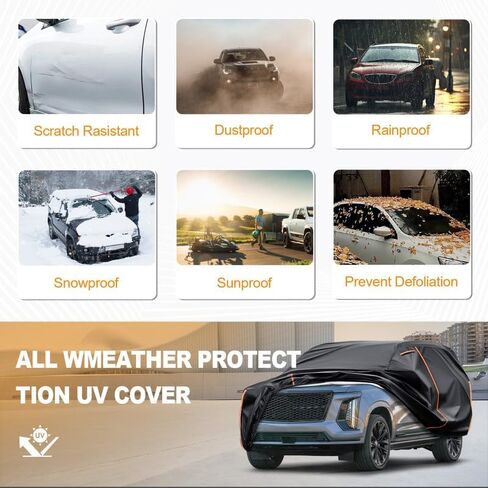 Truck Cover Custom Fit for Toyota Tacoma 2023-2026, Waterproof PEVA with Cotton Lining, All Weather Sun Rain UV Dust Snow Protection,Pickup Cover with Door Zipper in Saudi Arabia
