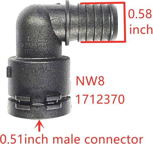 1712370,17128620944,NW8,Thermostat Upper & Lower Coolant Hoses Connector Kit for BMW,3 Series,F30,F31,F34,F35,1 Series,2 Series,4 Series,X3,X5,5 Series-Engine Cooling System Repair,Heater tube Adapter in Saudi Arabia
