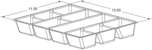 Adrian Steel 26105-0, Replacement Divider Tray for Shallow Drawers, #9/#919 in Saudi Arabia