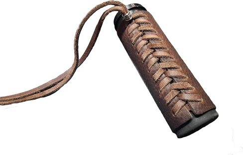 Heavy Duty Brown Leather Motorcycle Grip Covers for HD Motorcycles in Saudi Arabia