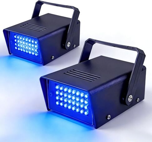 32 مصباح ستروب LED صغير ستروب ضوء قابل للتعديل وامض ضوء الهالوين في الهواء الطلق آلة ضوء ستروب للحفلات (2 قطعة ضوء أحمر) in Kuwait