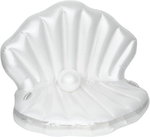 Inflatable Seashell Pool Float, Inflatable Shell Float with Pearl Ball Perfect for Children's Birthday Parties, Summer Beach Parties, Birthday Decor and Photo Prop, Equipped with Hand Pump in Saudi Arabia