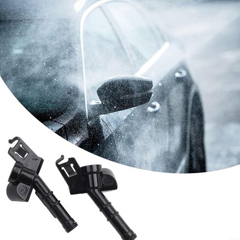 Pair Headlight Washer Nozzle for Volvo C30 S40 V50 C70, Plastic Spray Jet Cleaner Replacement Part OE 30698422 30698423 in Saudi Arabia