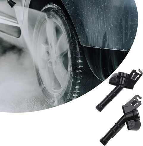 Pair Headlight Washer Nozzle for Volvo C30 S40 V50 C70, Plastic Spray Jet Cleaner Replacement Part OE 30698422 30698423 in Saudi Arabia
