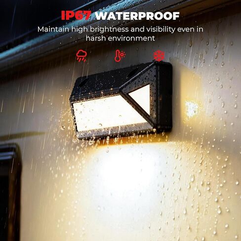 مصابيح RV خارجية 3 جوانب 180 درجة زاوية كاملة RV Porch Light، 4500K أبيض دافئ، ألومنيوم مصبوب، IP67 مقاوم للماء 12-32V DC، مصابيح RV خارجية متوافقة مع RV، العربة، المقطورة، الشاحنة، الشرفة in Kuwait
